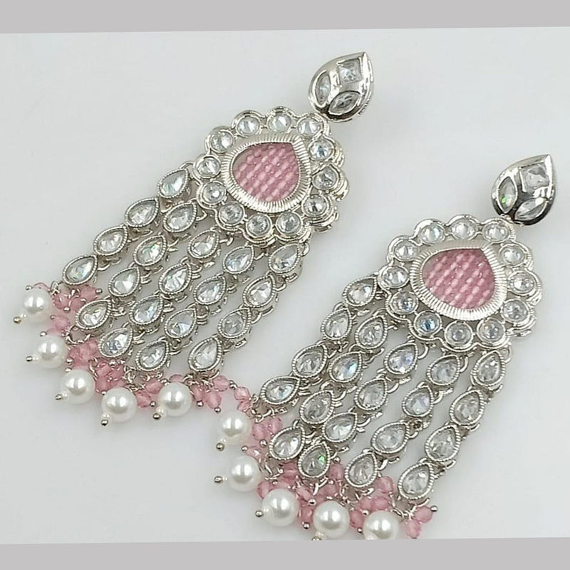 Rani Sati Jewels Silver Plated Reverse AD Earring