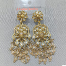 Rani Sati Jewels Elegant Gold Plated Crystal Dangler Earrings