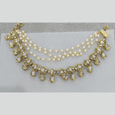 Rani Sati Jewels Traditional Gold Plated Kundan & Pearl Kanchain