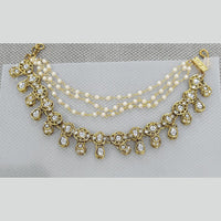 Rani Sati Jewels Traditional Gold Plated Kundan & Pearl Kanchain