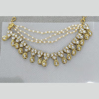 Rani Sati Jewels Traditional Gold Plated Kundan & Pearl Kanchain