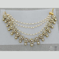 Rani Sati Jewels Traditional Gold Plated Kundan & Pearl Kanchain