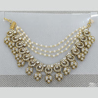 Rani Sati Jewels Traditional Gold Plated Kundan & Pearl Kanchain