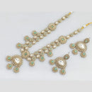 Rani Sati Jewels Gold Plated Pota Stone Long Necklace Set