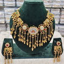 Rani Sati Jewels Sparkling Glow Pota Stone And Pearl Necklace Set