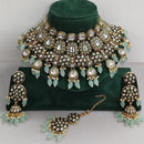 Rani Sati Jewels Designer Kundan Pearl And Beads Meenakari Necklace Set