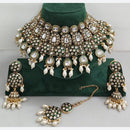 Rani Sati Jewels Designer Kundan Pearl And Beads Meenakari Necklace Set