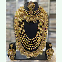 Vaishnavi Fashion Impex Gold Plated Double Necklace Set