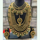 Vaishnavi Fashion Impex Gold Plated Double Necklace Set