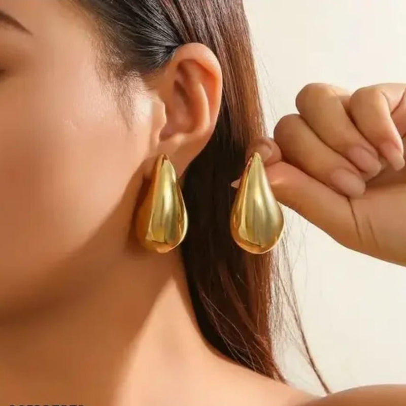 Naitika Art Gold Plated Studs Earrings