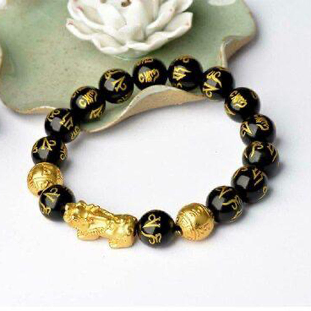 Naitika Arts Gold  Plated Beads Bracelet