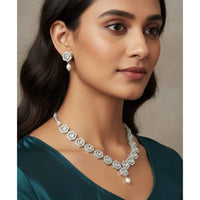 Naitika Arts Luxury Kundan Stone And Beads Necklace Set