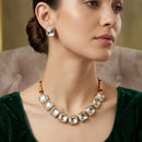 Naitika Arts Royal Kundan Stone Necklace Set (Pack of 3)