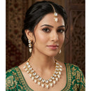 Naitika Arts Royal Kundan Stone And Beads Necklace Set (Pack of 3)