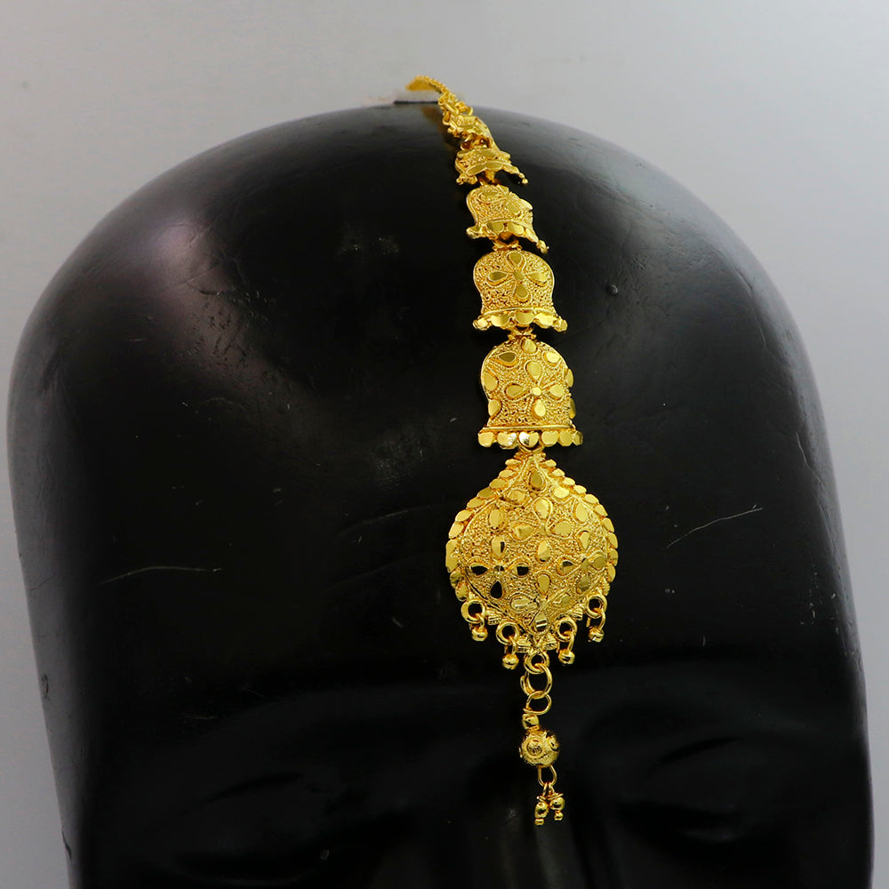 Mahavir Dye Gold Plated Maangtikka