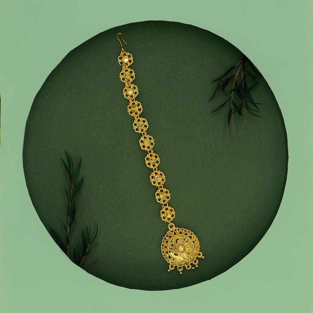 Mahavir Gold Plated Maangtikka (Pack of 12)