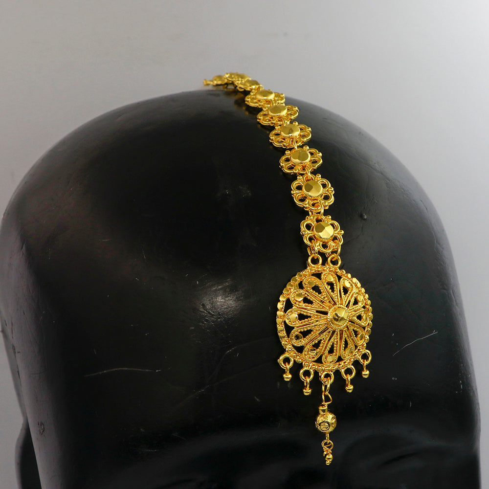 Mahavir Dye Gold Plated Maangtikka