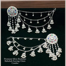 Shree Chamunda Jewellers Gold Plated Crystal Stone And Beads Kanchain Jhumki Earrings