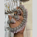 Shree Chamunda Jewellers Gold Plated Crystal Stone And Beads Necklace Set