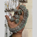 Shree Chamunda Jewellers Gold Plated Crystal Stone And Beads Necklace Set