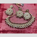 Shree Chamunda Jewellers Elegant Crystal Stone And Beads Necklace Set