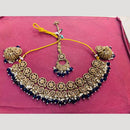 Shree Chamunda Jewellers Traditional Austrian And Beads Necklace Set With Mangtikka