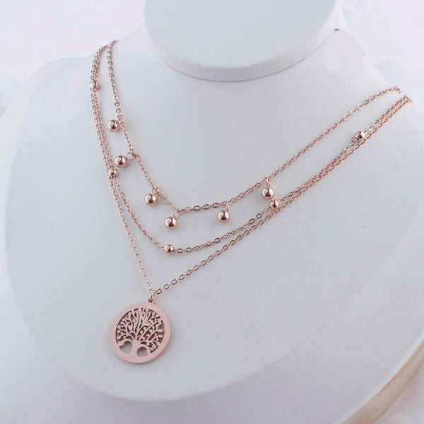 Tarohi Jewels Rose Gold Plated Chain