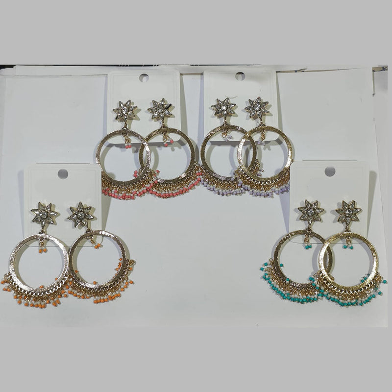 Tarohi Jewels Gold Plated Dangler Earrings (Assorted Colors)