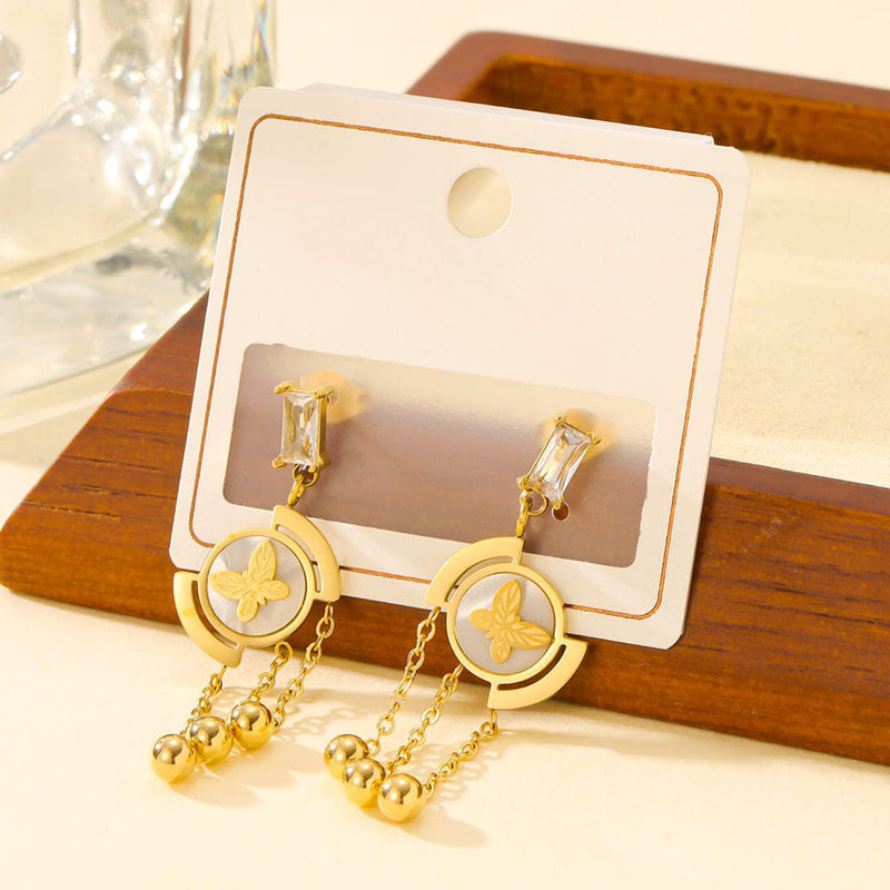 Tarohi Jewels  Gold Plated  Dangler Earrings