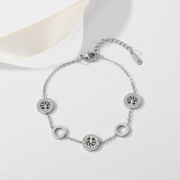 Tarohi Jewels  Silver Plated  Adjustable Bracelet