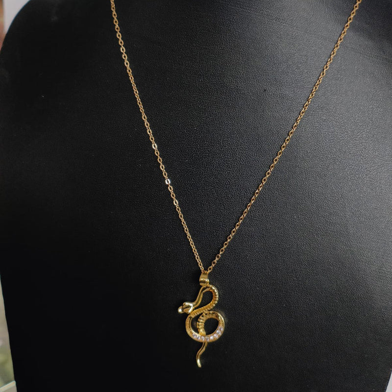 Tarohi Jewels Gold Plated Chain Pendant