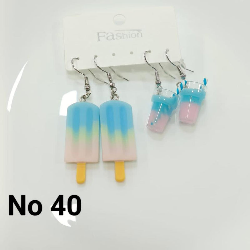 Tarohi Jewels Cute Korean Style Ice Cream Shape Earrings