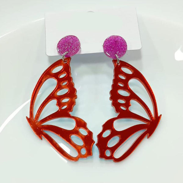 Tarohi Jewels Cute Korean Style Butterfly Shape Earrings