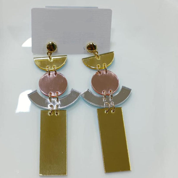 Tarohi Jewels Cute Korean Style Fancy Shape Earrings