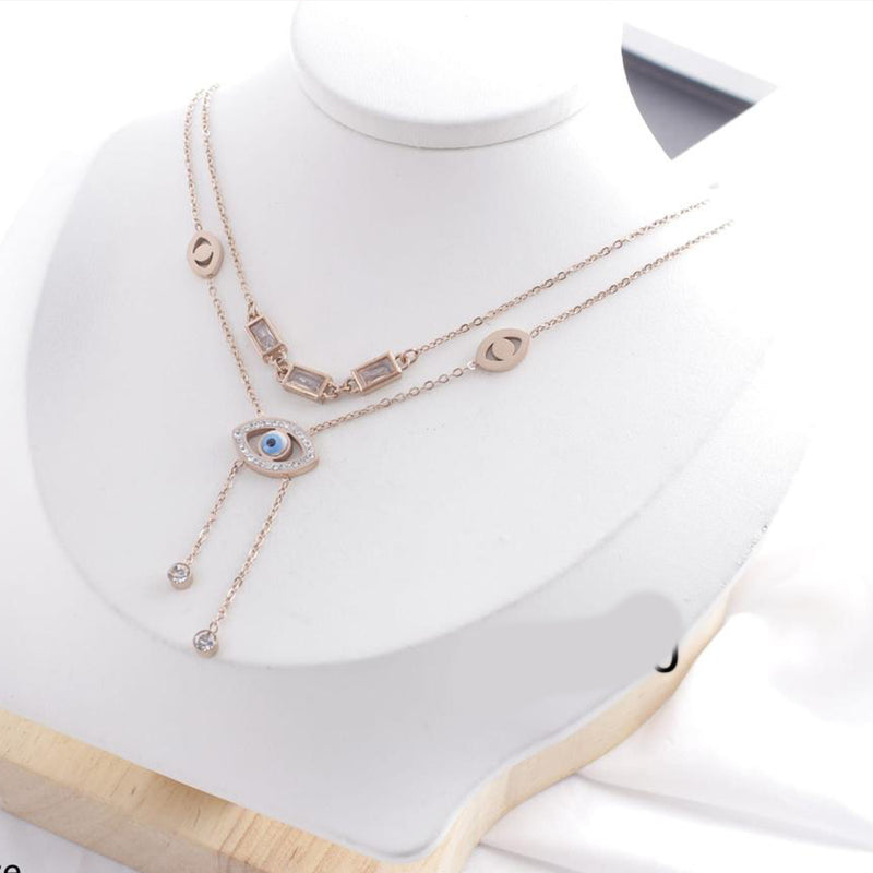 Tarohi Jewels Rose Gold Plated Chain