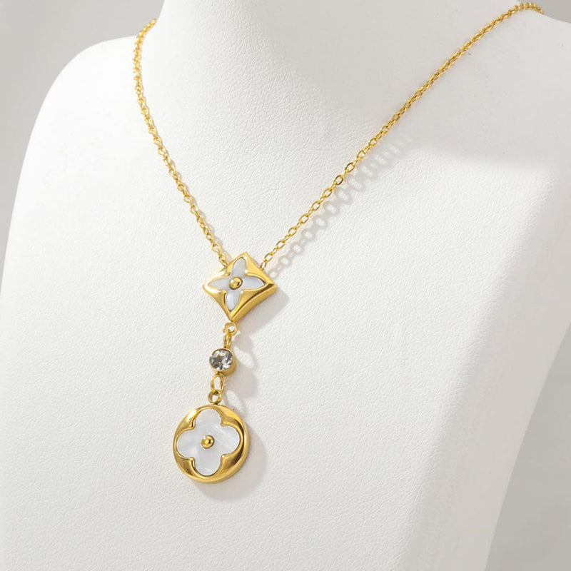 Tarohi Jewels Gold Plated Austrian Stone Chain