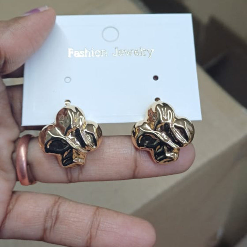 Tarohi Jewels Gold Plated Fancy Studs Earrings