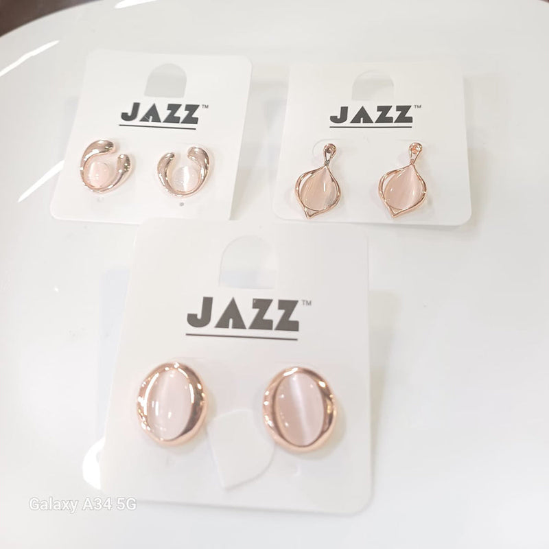 Tarohi Jewels Rose Gold Plated Fancy Dangler Earrings