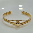 Tarohi Jewels Gold Plated Fancy Openable Bracelet