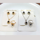 Tarohi Jewels Crystal Stone Combo Set