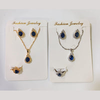 Tarohi Jewels Crystal Stone Combo Set
