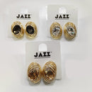 Tarohi Jewels Gold Plated Pota Stone Stud Earrings