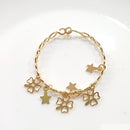 Tarohi Jewels Gold Plated Charm Bracelet