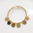 Tarohi Jewels Gold Plated Charm Bracelet