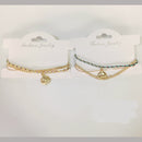 Tarohi Jewels Gold Plated Charm Bracelet