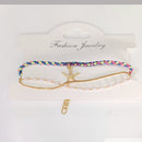 Tarohi Jewels Gold Plated Charm Bracelet