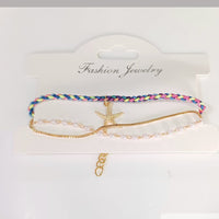 Tarohi Jewels Gold Plated Charm Bracelet