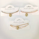 Tarohi Jewels Gold Plated Charm Bracelet