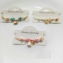 Tarohi Jewels Gold Plated Charm Bracelet