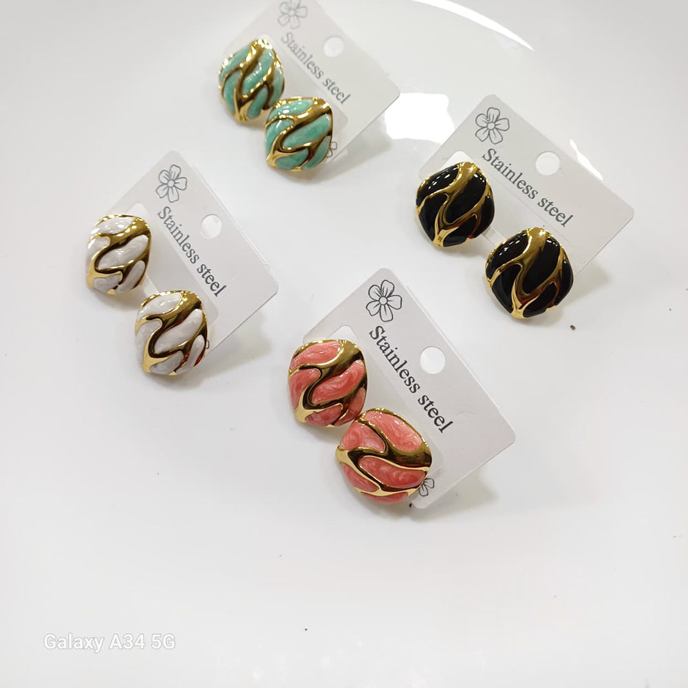 Tarohi Jewels Gold Plated Fancy Studs Earrings